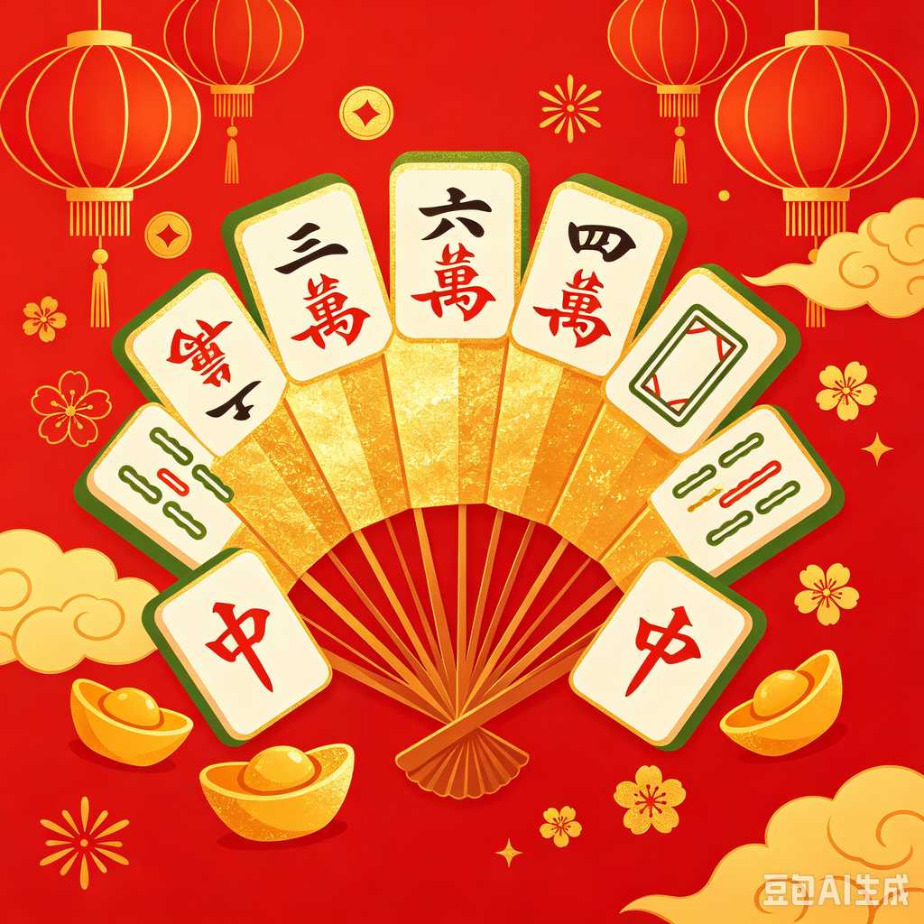 classic oriental board game mahjong