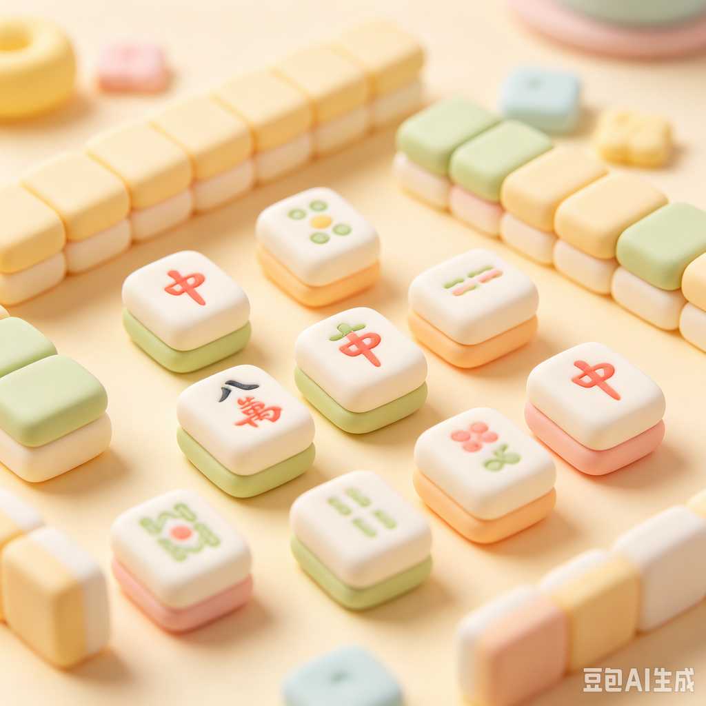 glossy mahjong tiles