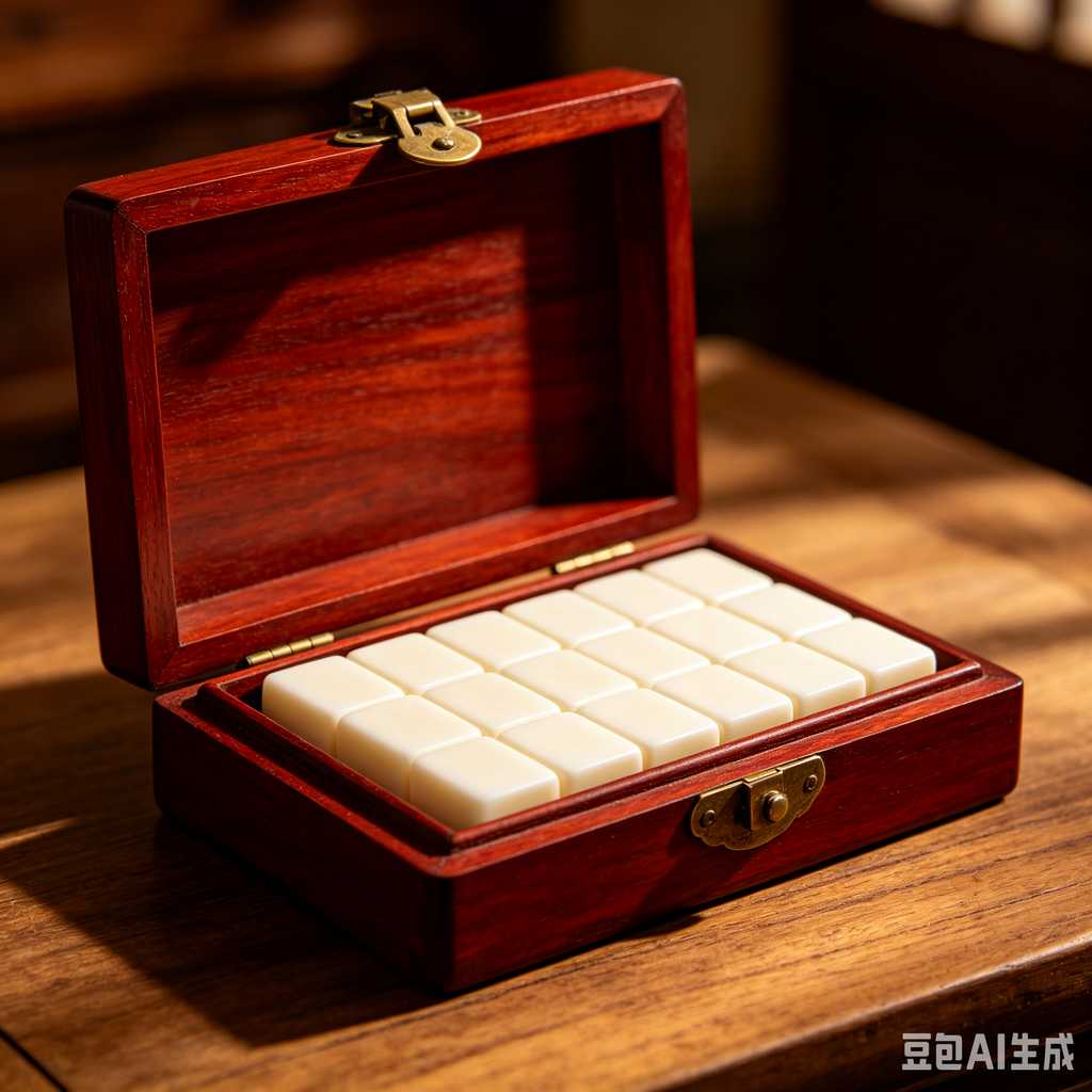 vivid color print mahjong set